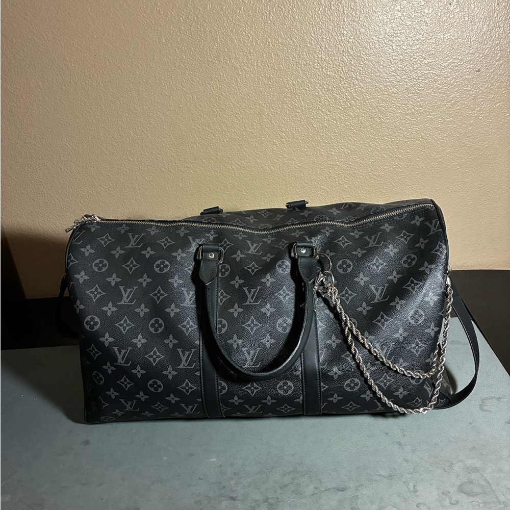 Louis Vuitton Black Leather Bag